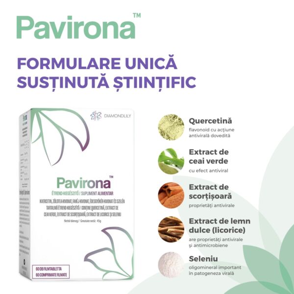 Pavirona Supliment pentru susținerea imunității și în infecțiile virale - imagine 3