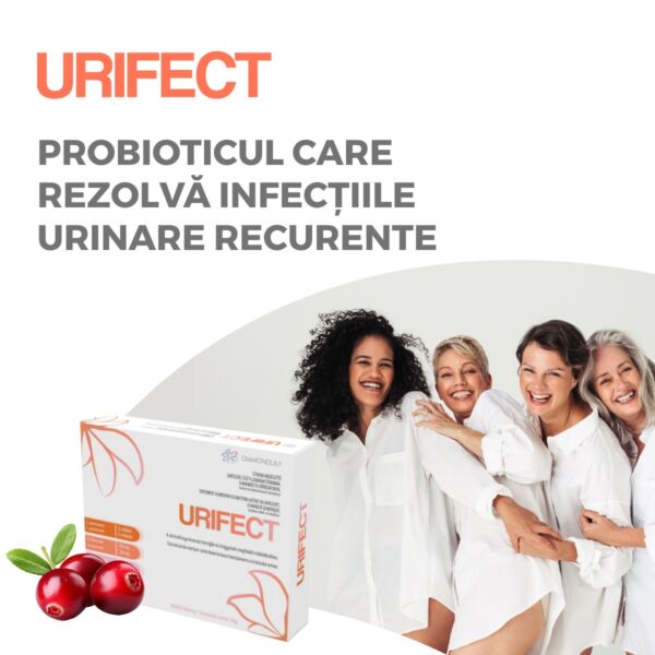URIFECT Supliment cu probiotic pentru susținerea sănătății aparatului urinar - imagine 2