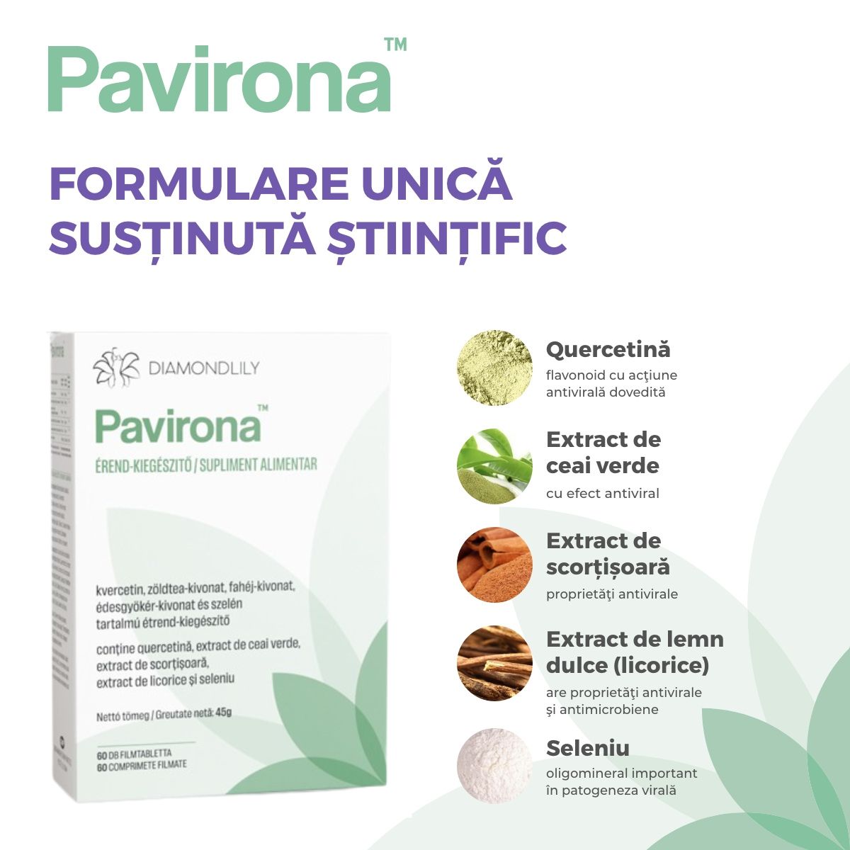 Pavirona Supliment pentru susținerea imunității și în infecțiile virale - imagine 2